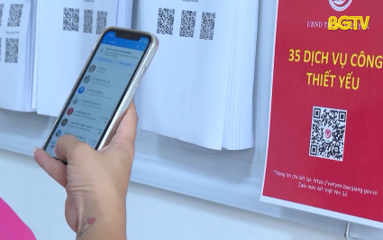 Việt Yên mẫu hóa hồ sơ 35 TTHC thiết yếu
