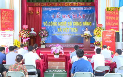 Việt Yên ra mắt tổ công nghệ số cộng đồng