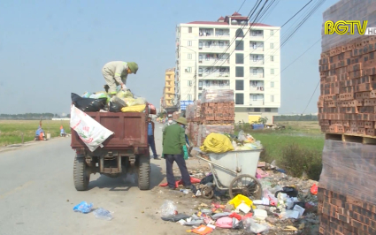 Việt Yên: Tập trung thu gom, xử lý rác thải sinh hoạt