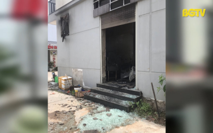 Yên Dũng: Cháy bếp ăn nghi do sự cố rò rỉ khí gas