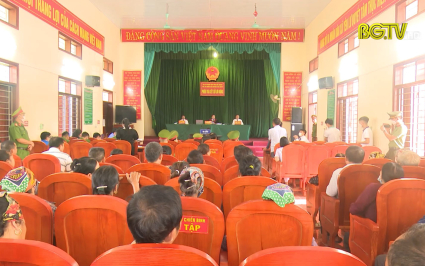 Yên Dũng: Xét xử lưu động vụ chống người thi hành công vụ