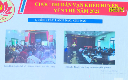Yên Thế: Sôi nổi Hội thi "Dân vận khéo"