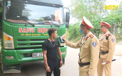 Yên Thế tăng cường kiểm tra nồng độ cồn